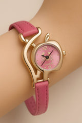 Apple Shape Woman Watch Elegant Design Stylish Appearance Comfortable Fit Durable Build Reliable Daily Use