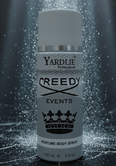 Yardlie Professional CREEDY EVENTS Perfume Body Spray (150ml): Elite, Aromatic Fougere Deodorant For Men.