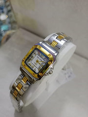 Ladies Waterproof Chain Watch | Silver & Black