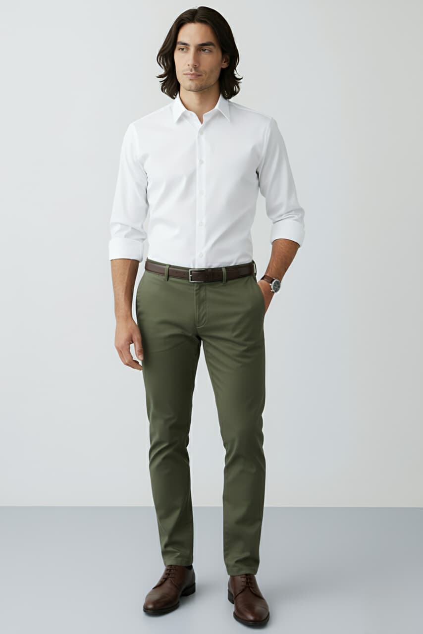 Olive Green Premium Cotton Pant