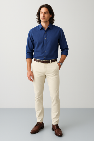 Creamish Premium Cotton Pant