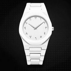 White Aura Couple Watch – Elegant Matching Timepieces, Stylish Fashion Accessories For Men And Women