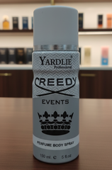 Yardlie Professional CREEDY EVENTS Perfume Body Spray (150ml): Elite, Aromatic Fougere Deodorant For Men.