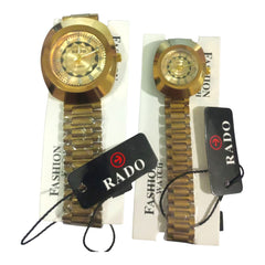 Rado Luxury Couple Watch Set Matching His And Hers Analog Watches Elegant Design