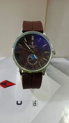 Gents Wrist Watch – Stylish Rubber Belt With Magnet Lock ( Black)