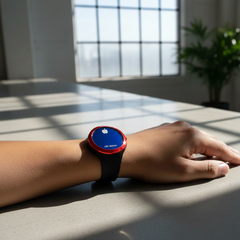 Pack Of 2 - Digital Round Stylish And Fashionable Wrist Smart Watch LED Band For Kids Date And Time Dial (Random Color)